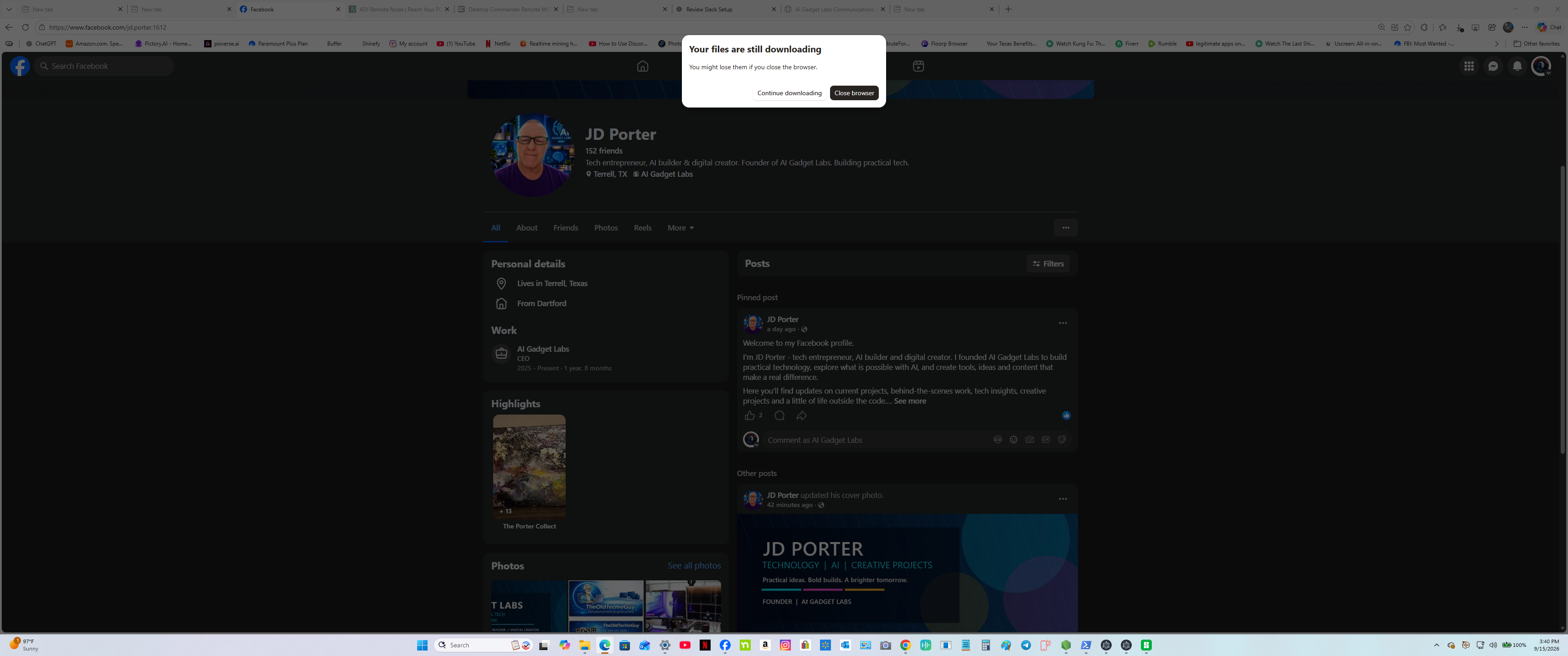 Project Control Center dashboard